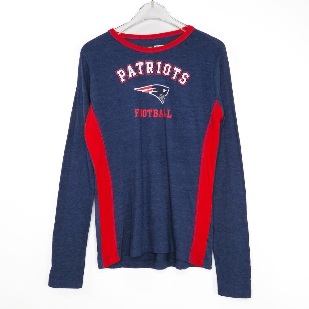 NFL New England Patriots Football Women's Long Sleeve Crewneck Shirt Small
